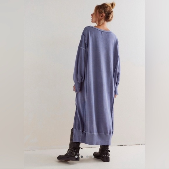 NWOT Free People We The Free Camden Maxi Sweatshirt - Picture 3 of 10